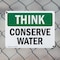 Signmission Conserve Water, 10 in W x Rectangle, Plastic OS-2PACK-TS-P-710-L-11821 - alternate 4